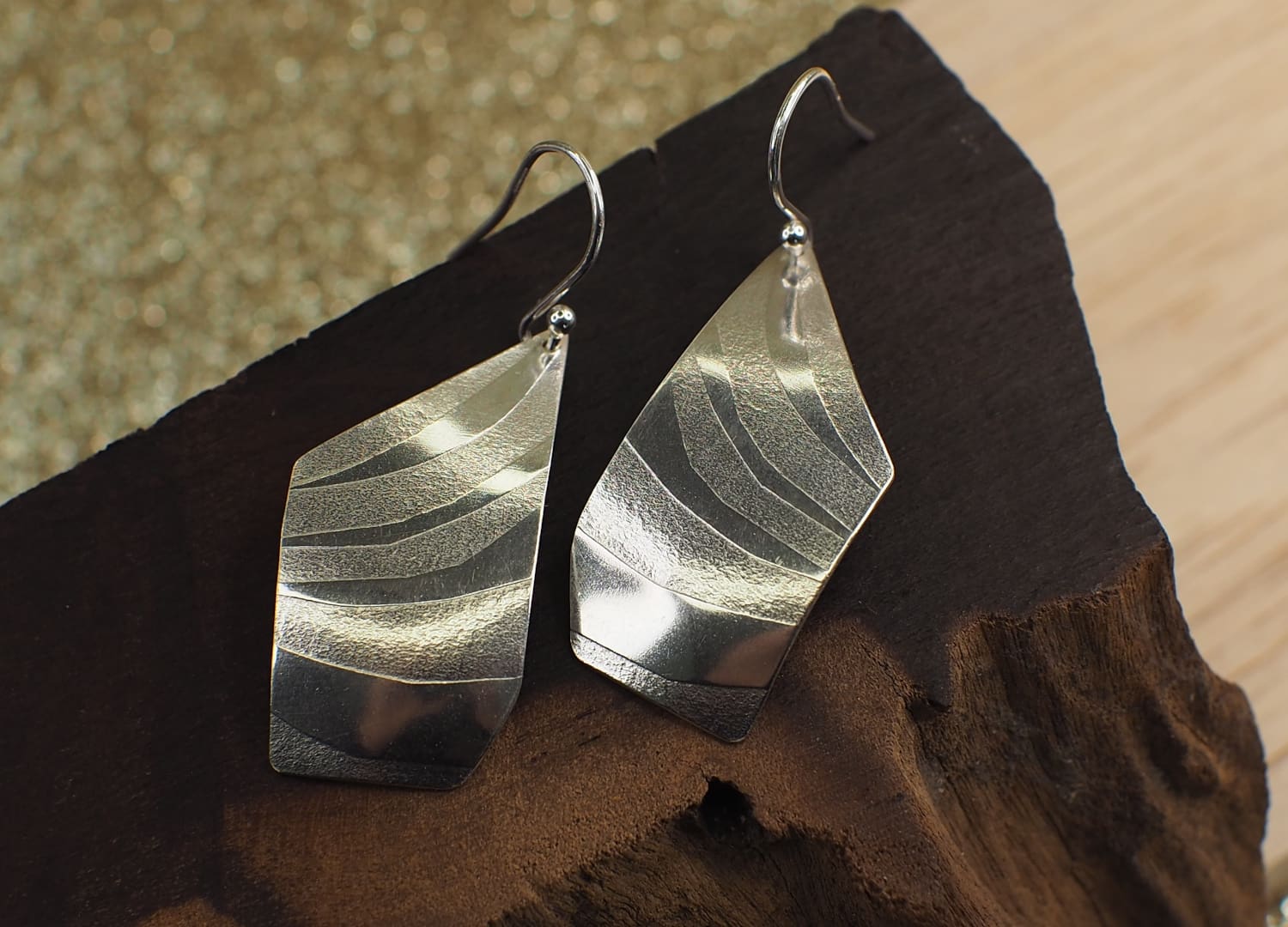 silver dangle earrings