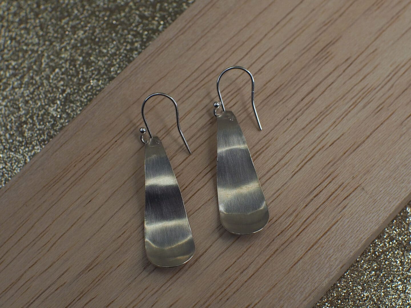 sterling silver handmade drop earrings