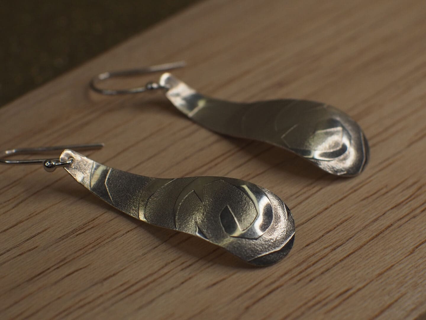silver dangle earrings