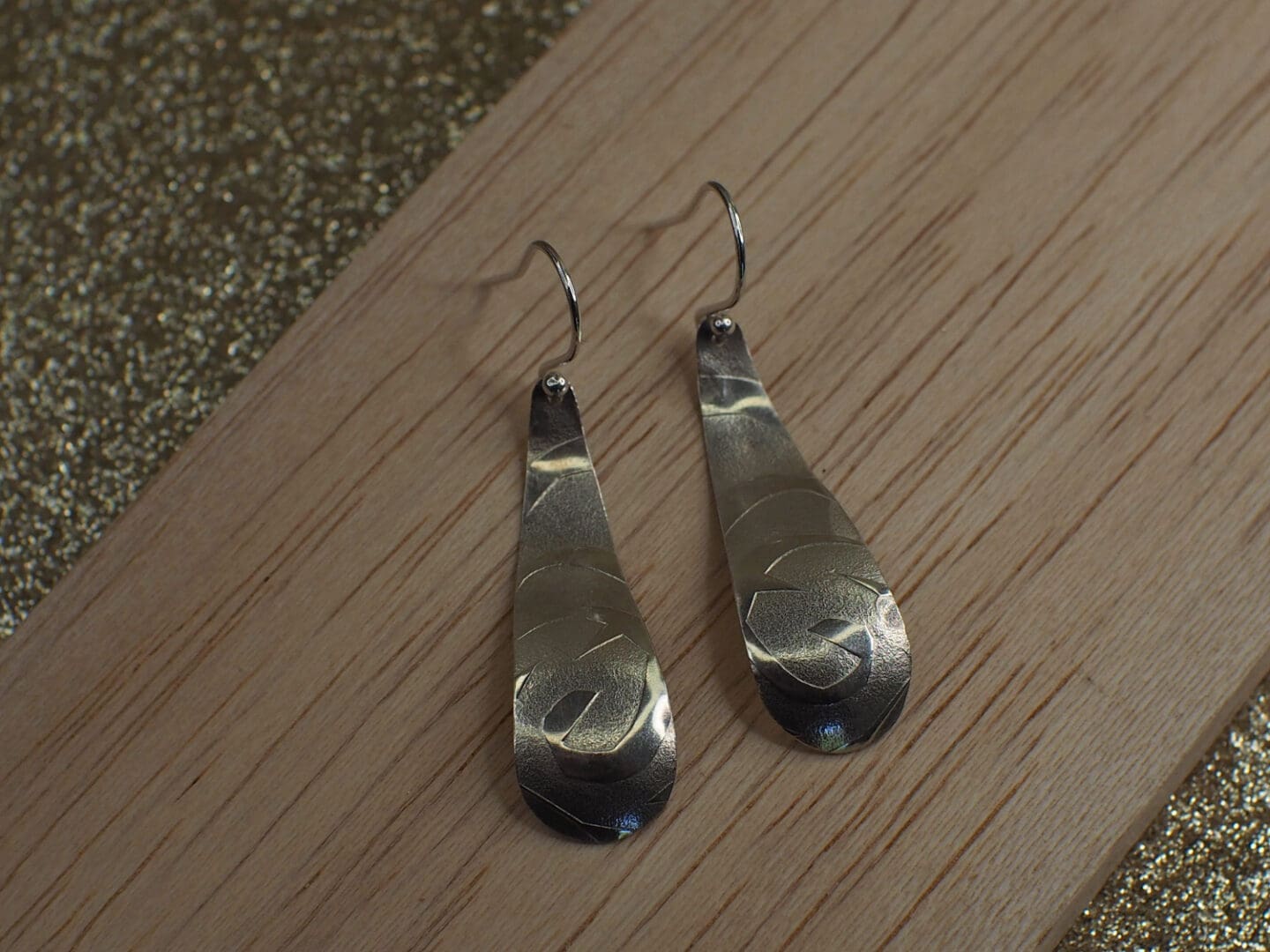 sterling silver teardrop earrings