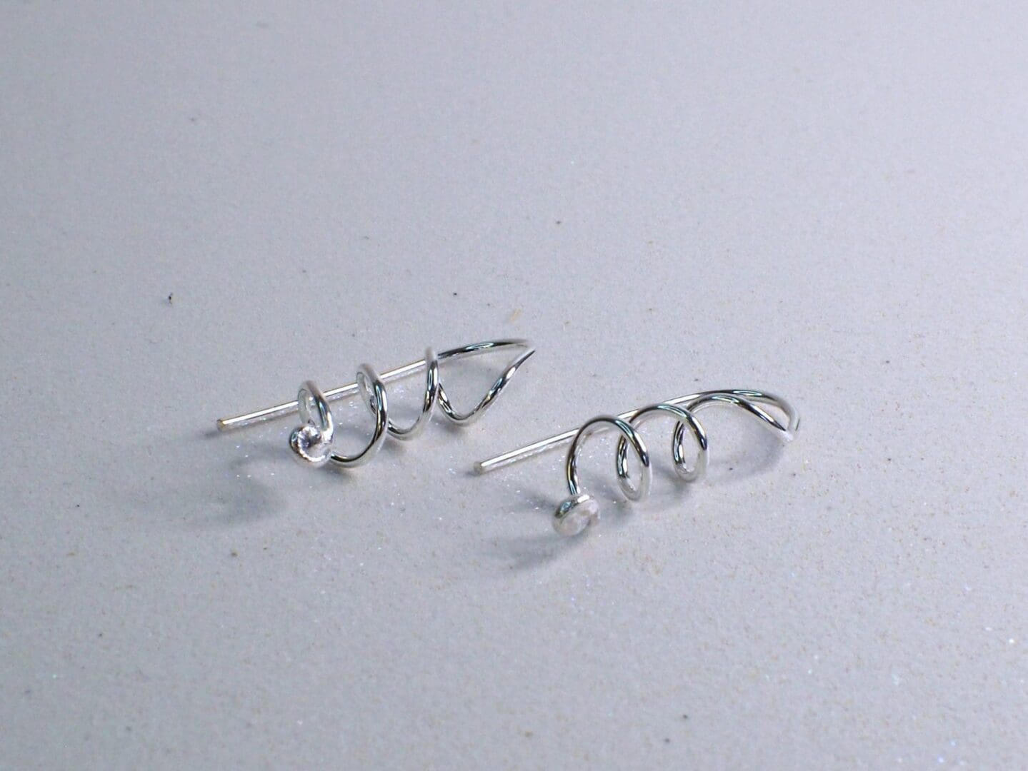 silver threader earrings