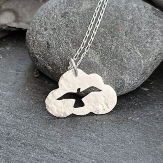 Bird and cloud pendant