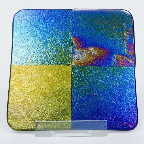 Iridescent Fused Glass Coasters - Image 5