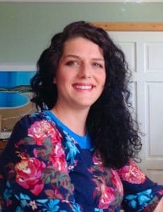 Artist Sarah kay in shetland