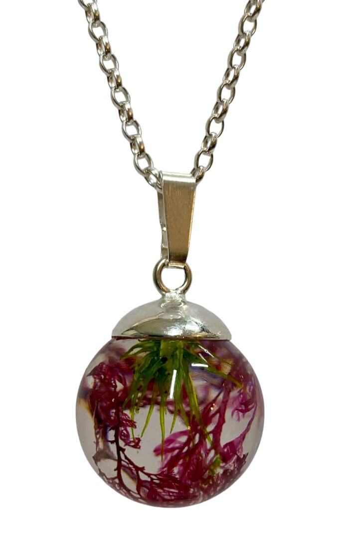 Mixed Seaweed pendant - Shetland