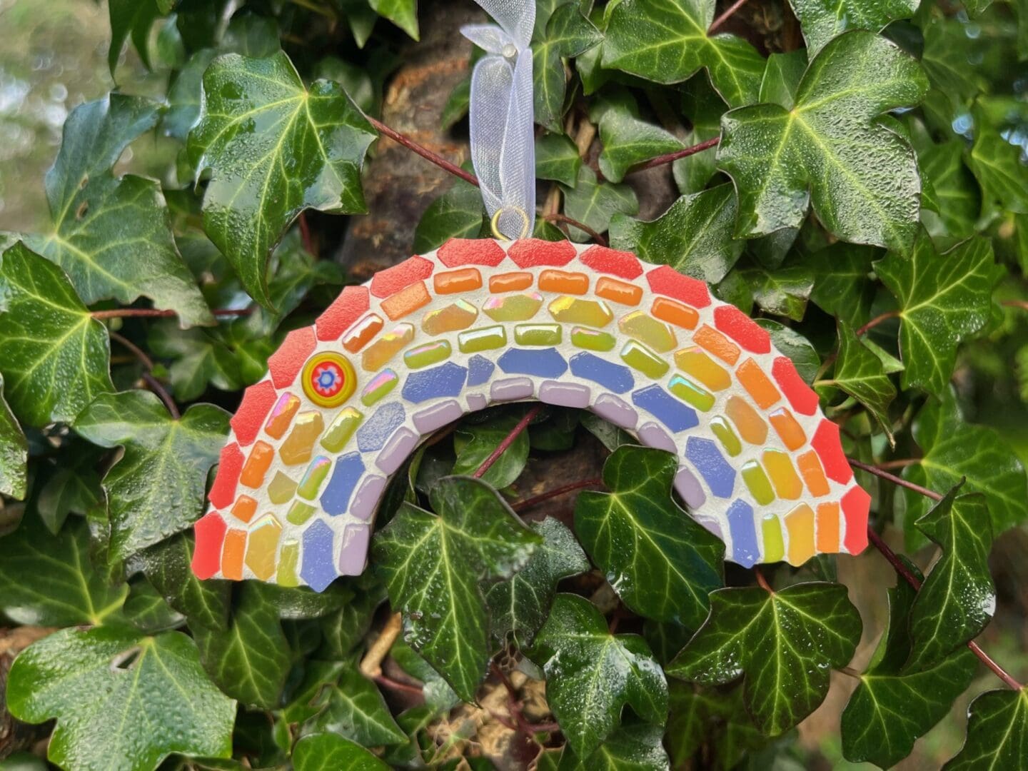 Mosaic Rainbow - add a splash of happiness to your space! Pastel colours. - Image 3