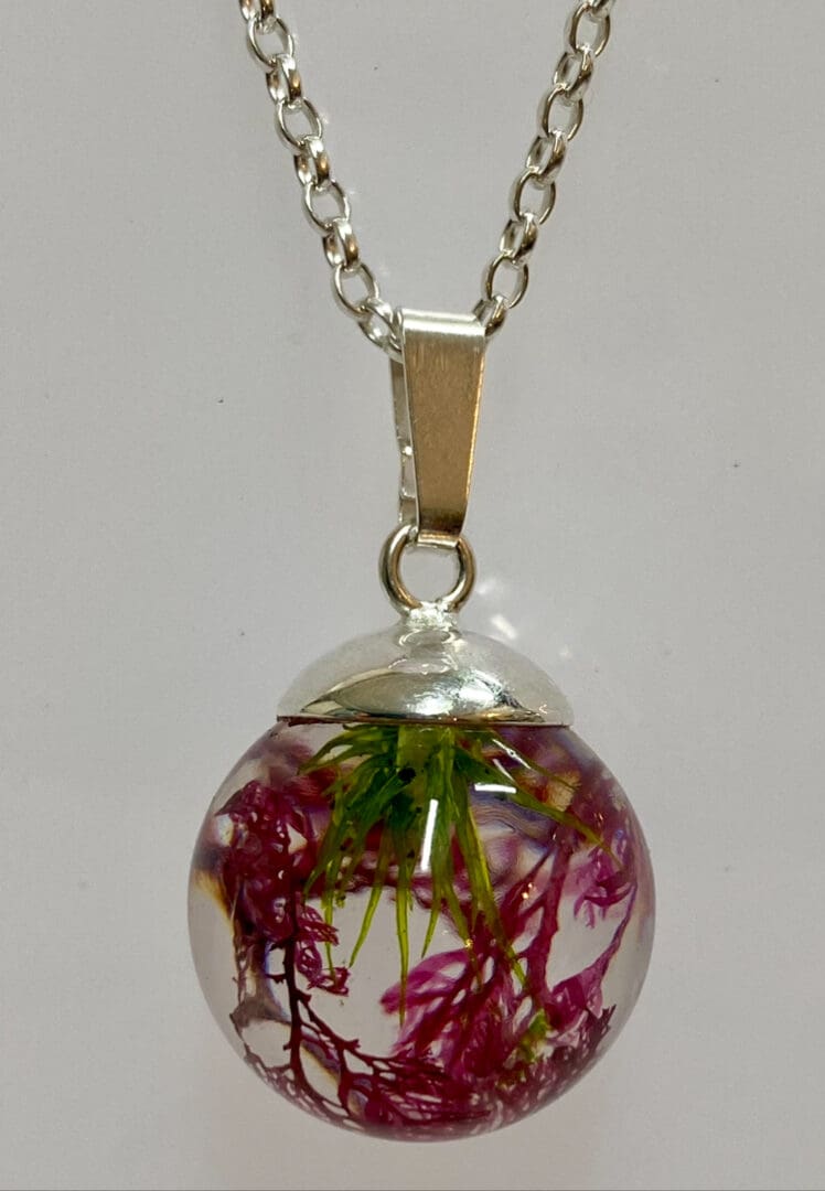 Mixed Seaweed pendant - Shetland - Image 2