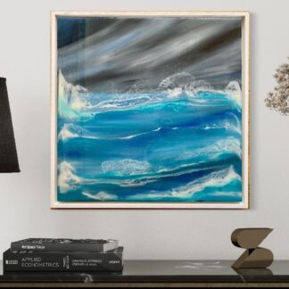 Stunning large seascape, resin artwork.