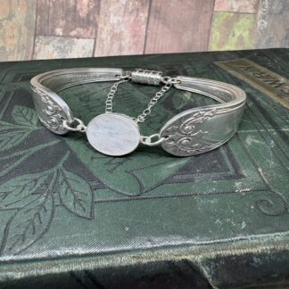 fork handle bracelet with moonstone