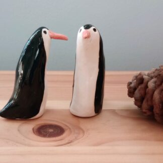 Miniature Penguin: Collectible Clay Birds