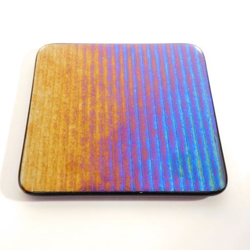 Iridescent Fused Glass Coasters - Image 4