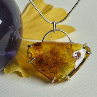 Amber Triangle pendant