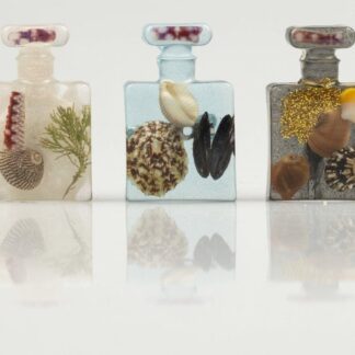 Beach brooch bottle shaped