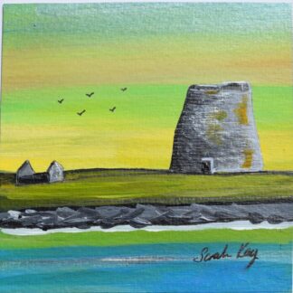 Mousa brooch, Shetland. Mini framed print.