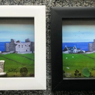 Muness castle, Unst Shetland. Mini framed print.