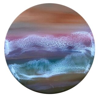 Sunset seascape- resin artwork.