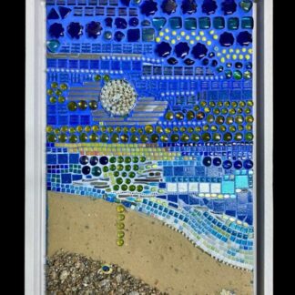 Beach mosaic art