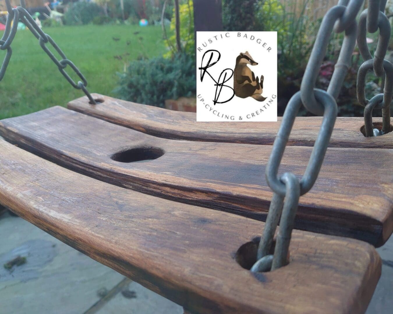 Tree Swing Made From A Oak Whiskey Barrel - Image 2