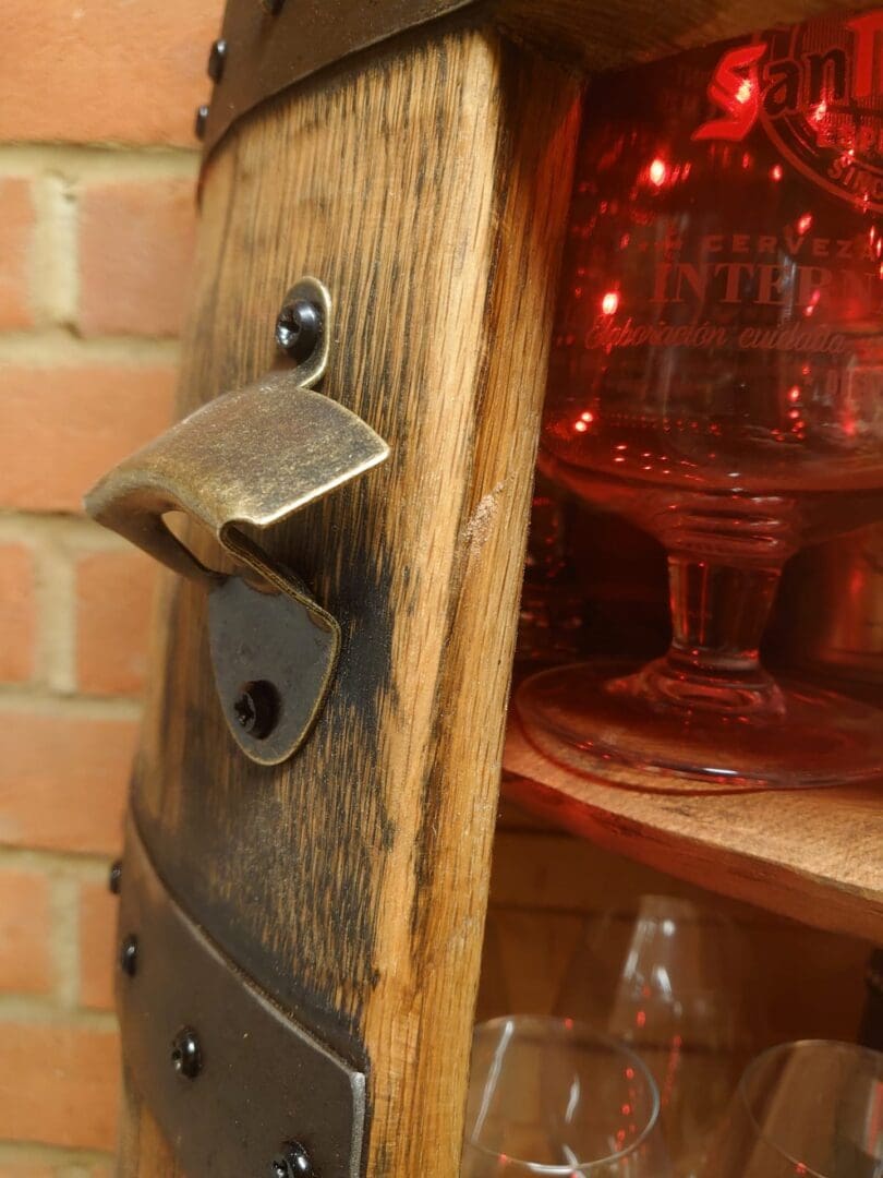 Half Whisky Barrel Bar - Flat Back - Image 2