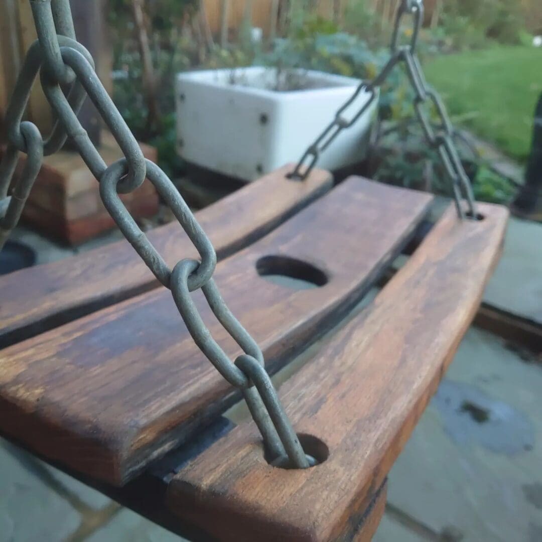 Tree Swing Made From A Oak Whiskey Barrel - Image 4