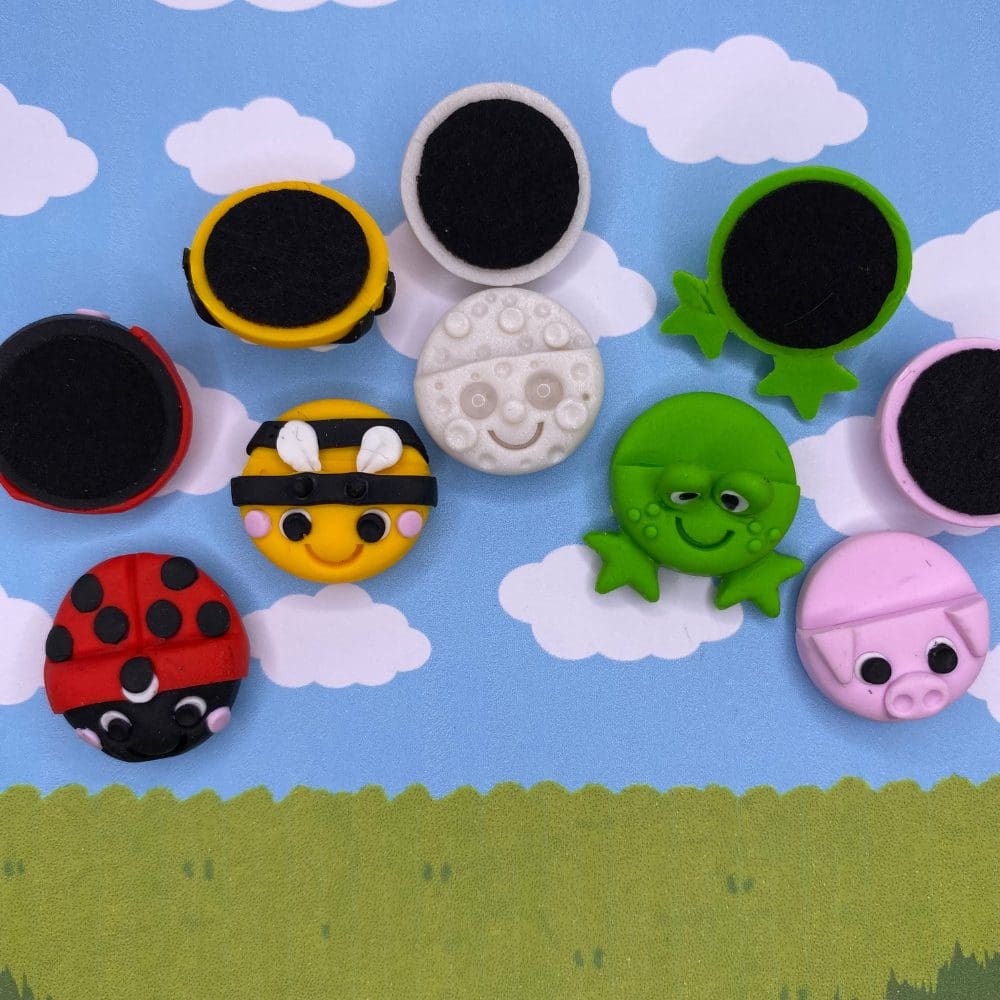 Miniature Bee Plant Pot Feet - Set of Four Handmade Indoor Risers - Image 6