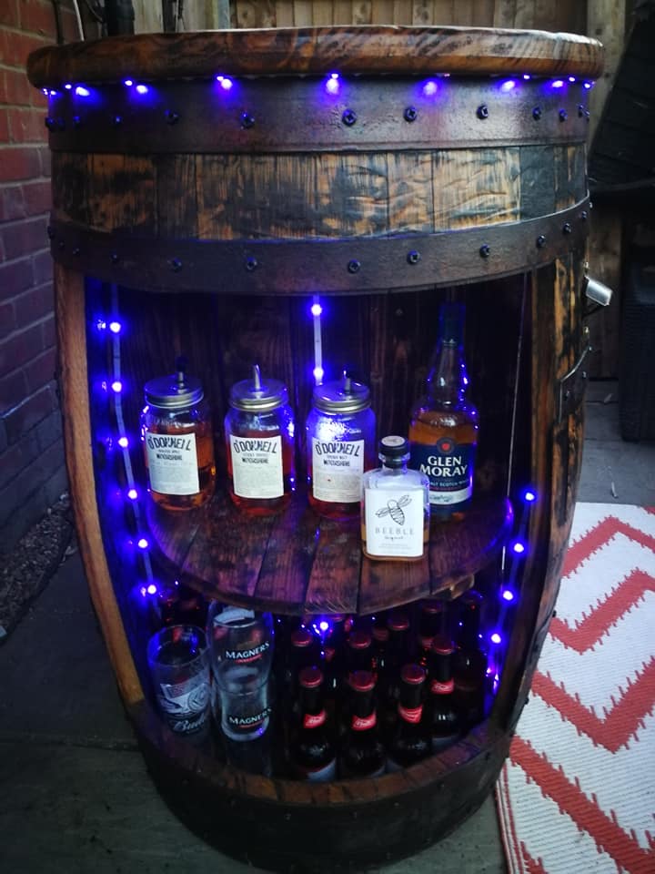 Half Whisky Barrel Bar - Flat Back - Image 4