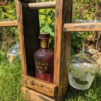 win gin bottle glass holder