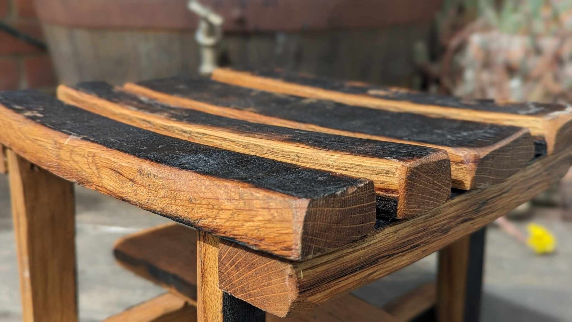 Oak Whisky Barrel Stool - Image 5