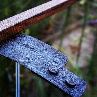 Garden Dragonfly Art Made From Whisky Barrel Oak - Image 2