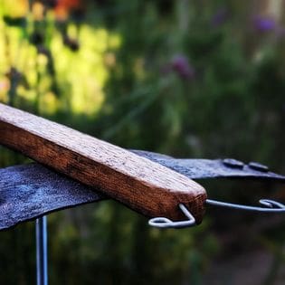 Garden Dragonfly Art Made From Whisky Barrel Oak - Image 3