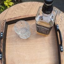Serving Tray Made From Whisky Barrel Oak - Image 3