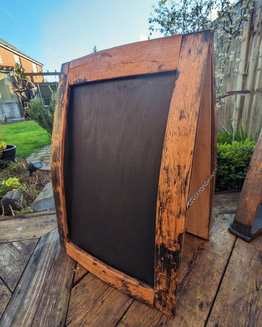 A Frame Shop Chalk Board Made From Whisky Barrel Oak - Image 4