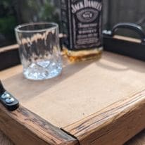 Serving Tray Made From Whisky Barrel Oak - Image 4