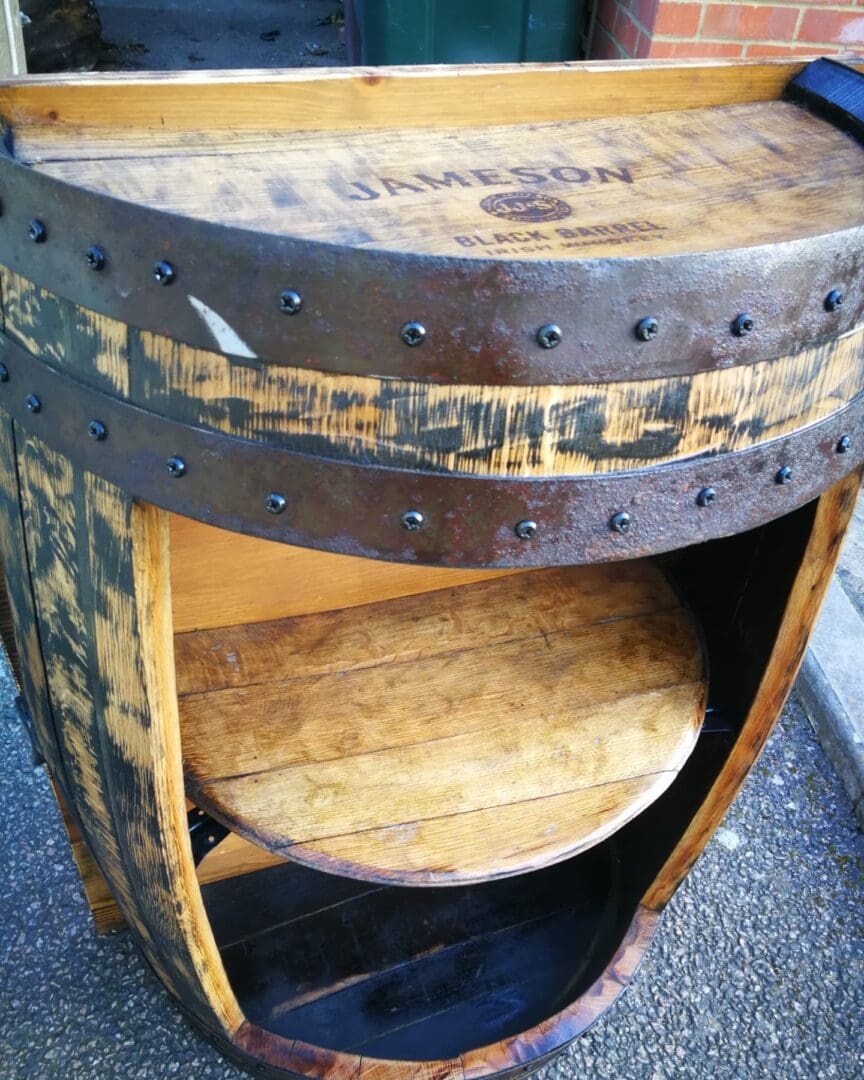 Half Whisky Barrel Bar - Flat Back - Image 6