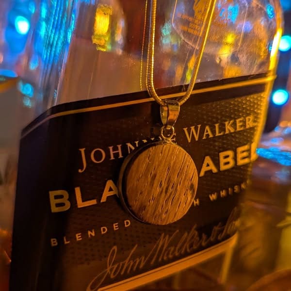 Whisky Barrel Oak Pendant Necklace - Image 2