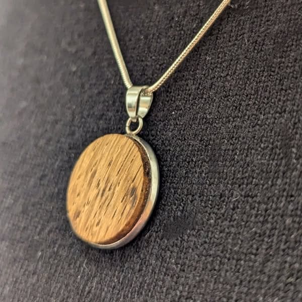 Whisky Barrel Oak Pendant Necklace - Image 3