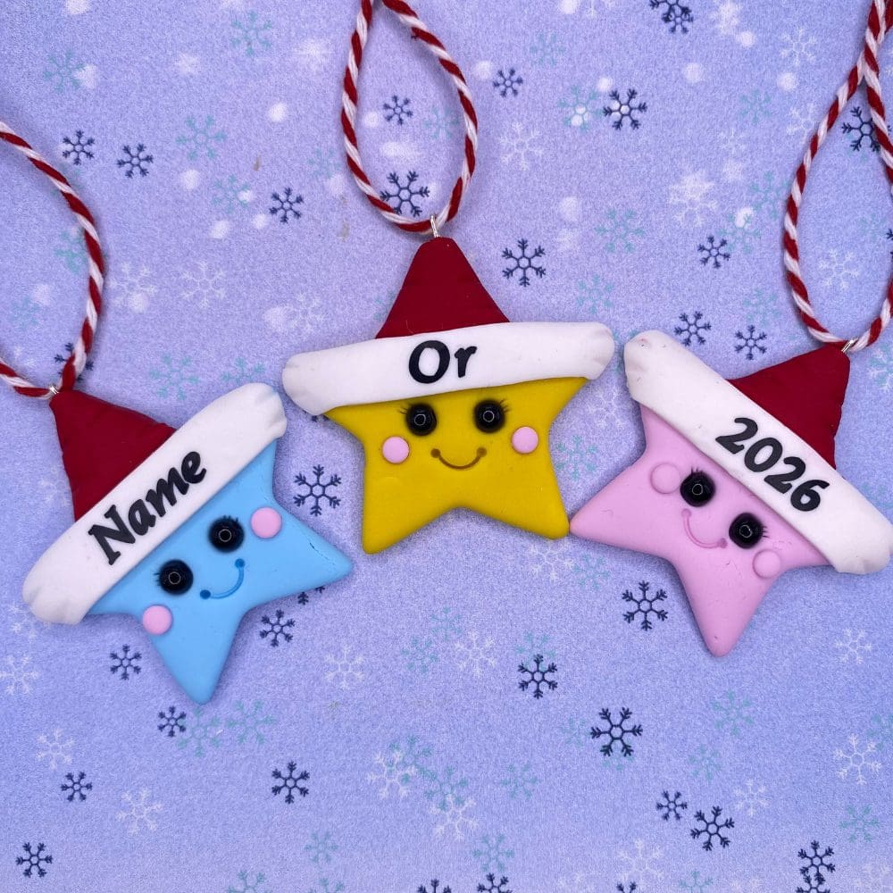Personalised Star - Handmade Christmas Tree Decoration - Image 7