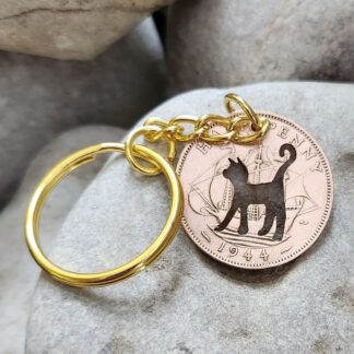 cat keyring or bag charm