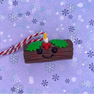 Yule Log - Handmade Christmas Tree Decoration