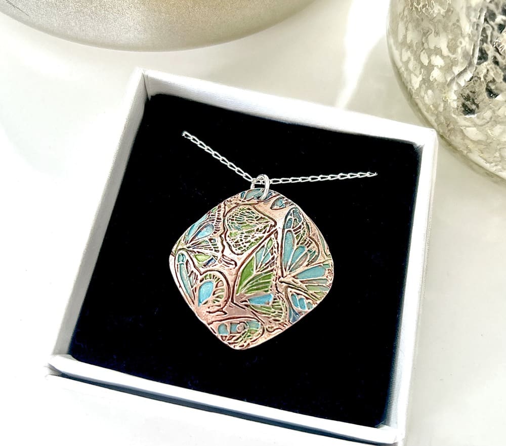 Copper Handcrafted Pendant Necklace - Image 4