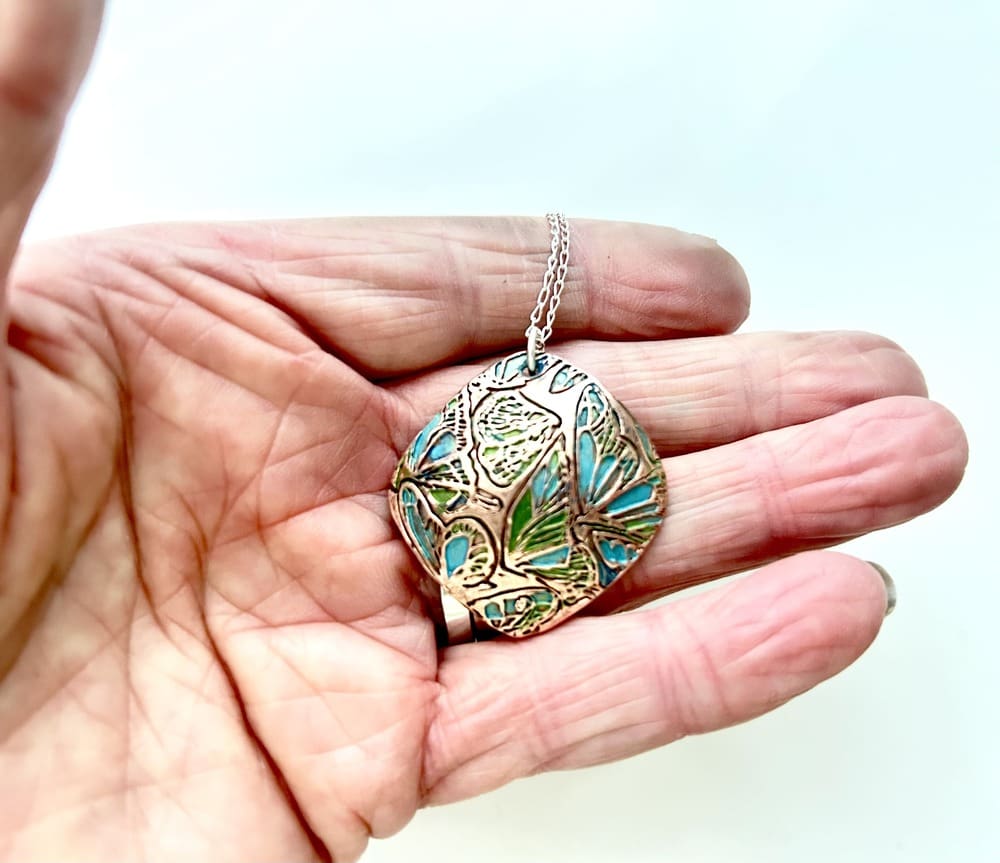 Copper Handcrafted Pendant Necklace - Image 5