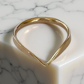Gold Wishbone Ring
