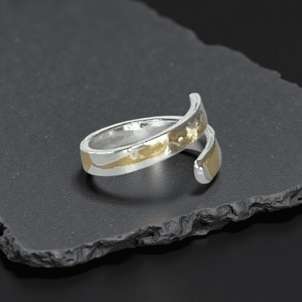Silver AndGold Wrap Ring