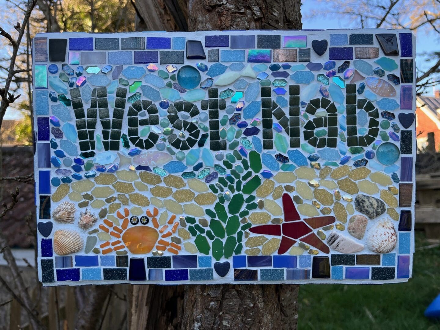 Commissioned Mosaic sign for Home or Business, a warm welcome - Image 4