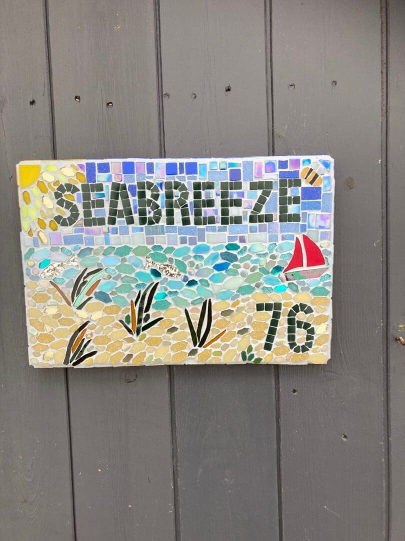 Commissioned Mosaic sign for Home or Business, a warm welcome - Image 3