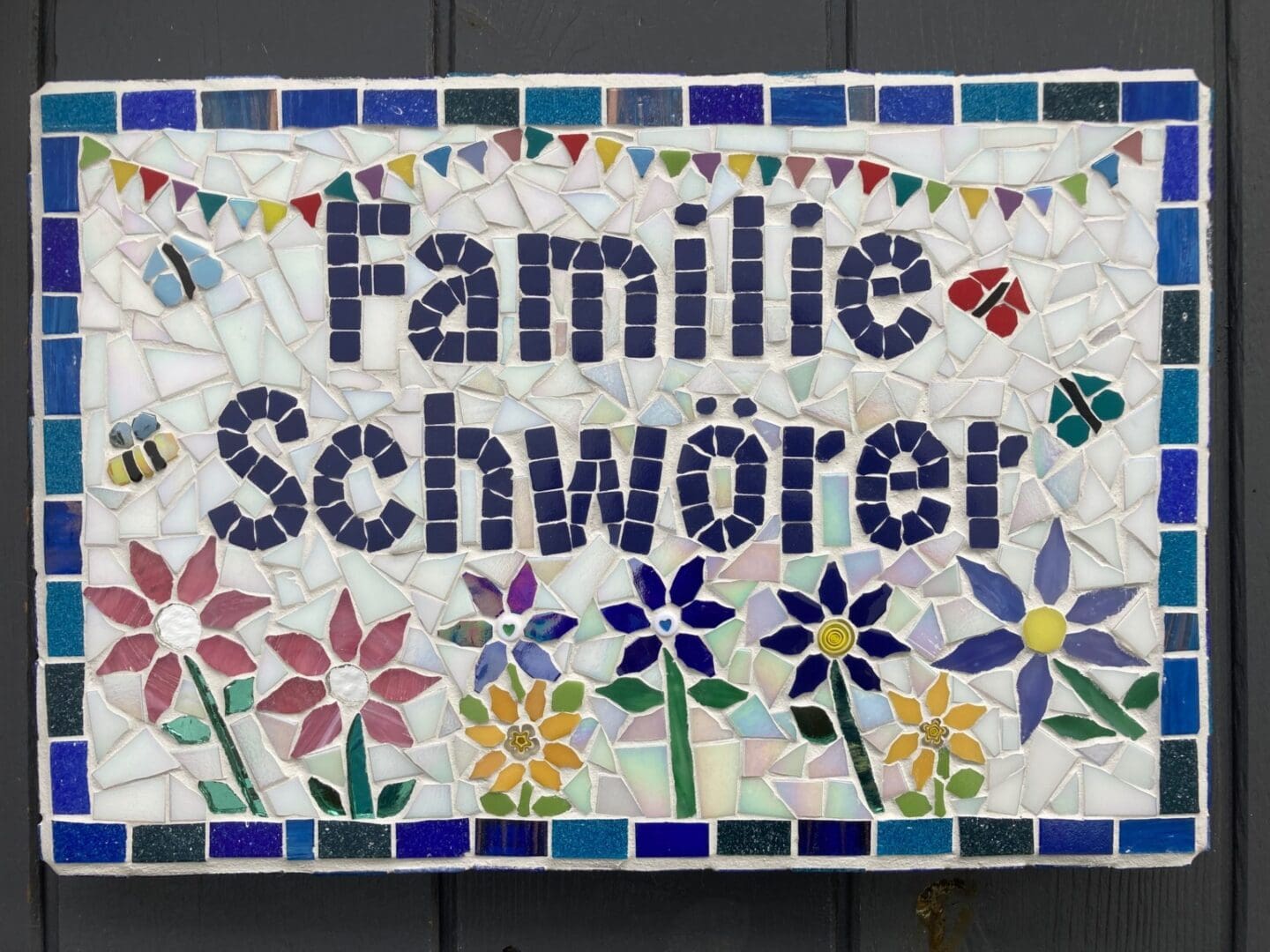 Handmade Mosaic house or Business sign - crafted to order. A unique statement piece. - Image 8
