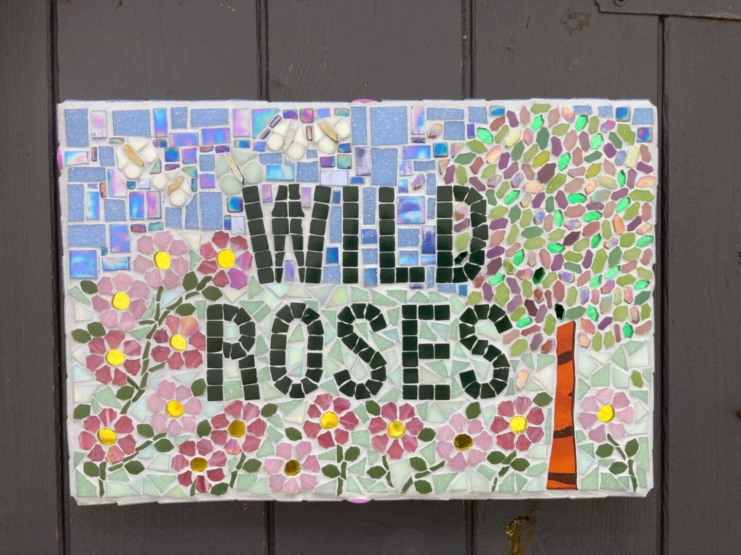 Handmade Mosaic house or Business sign - crafted to order. A unique statement piece. - Image 6