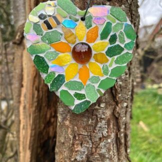 Mosaic Flower Garden hanging - a thoughtful gift for gardeners.