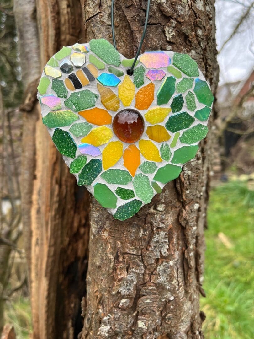 Mosaic Flower Garden hanging - a thoughtful gift for gardeners.