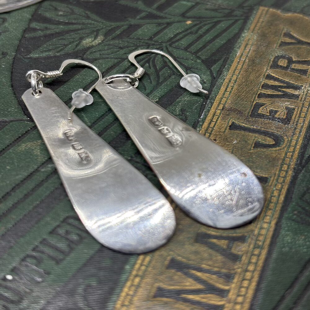 Antique teaspoon handle earring - Image 2